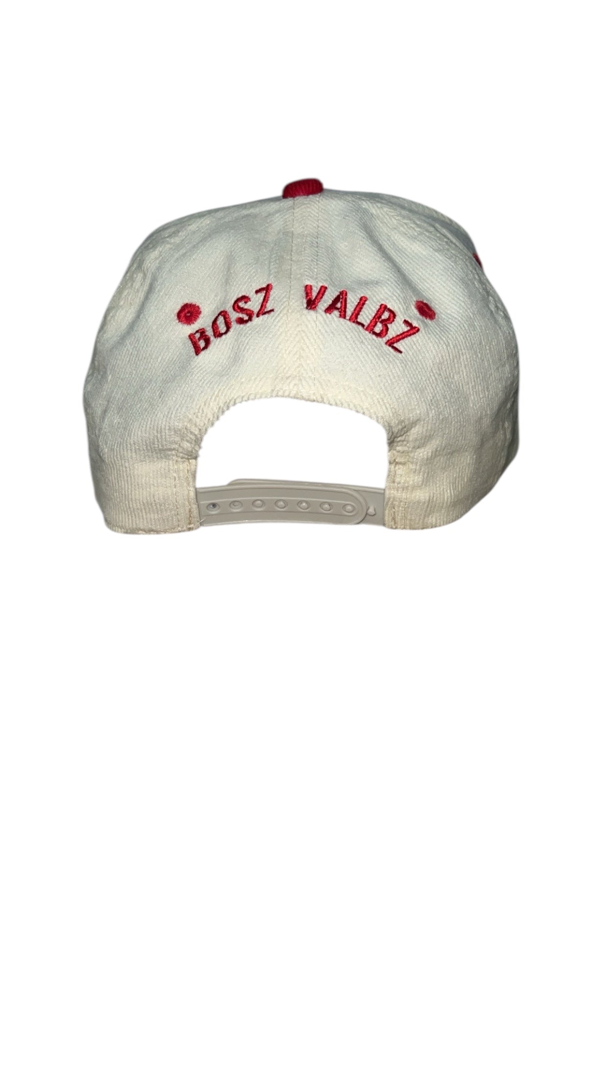 BoszVaibz embroidered logo corduroy hat