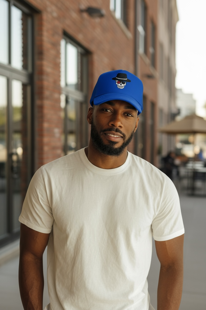 BoszVaibz embroidered trucker hat